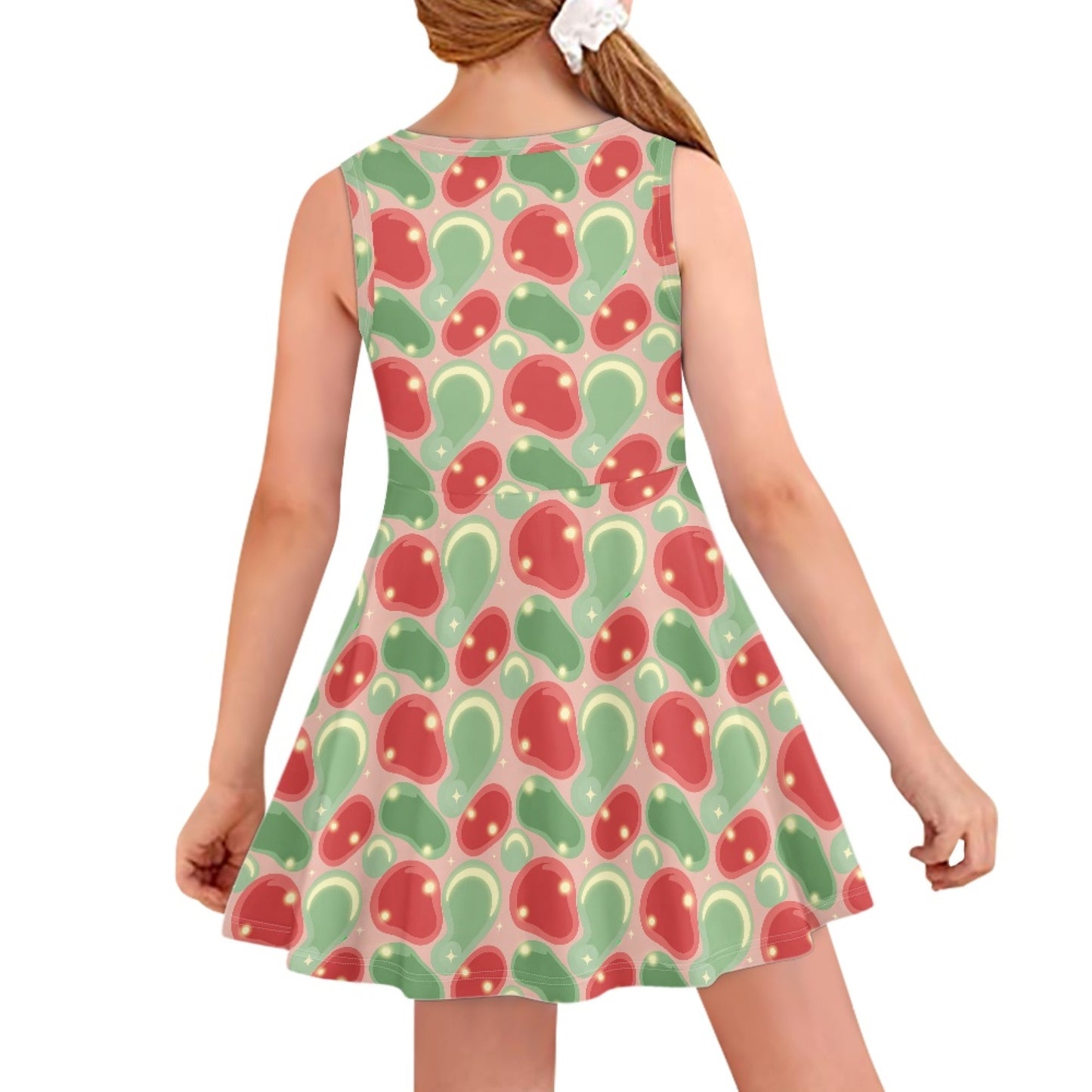 Girls Retro Bubble Dress | Cute Sleeveless Twirl Dress for Kids