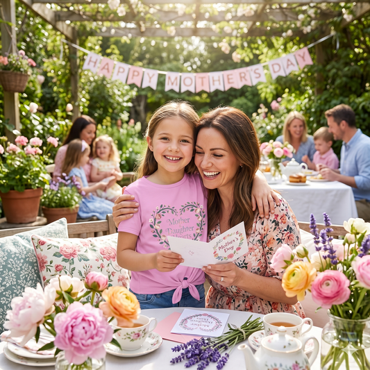 Mother's Day Matching Collection: "Mother & Daughter Hearts" Front-Tie Tee