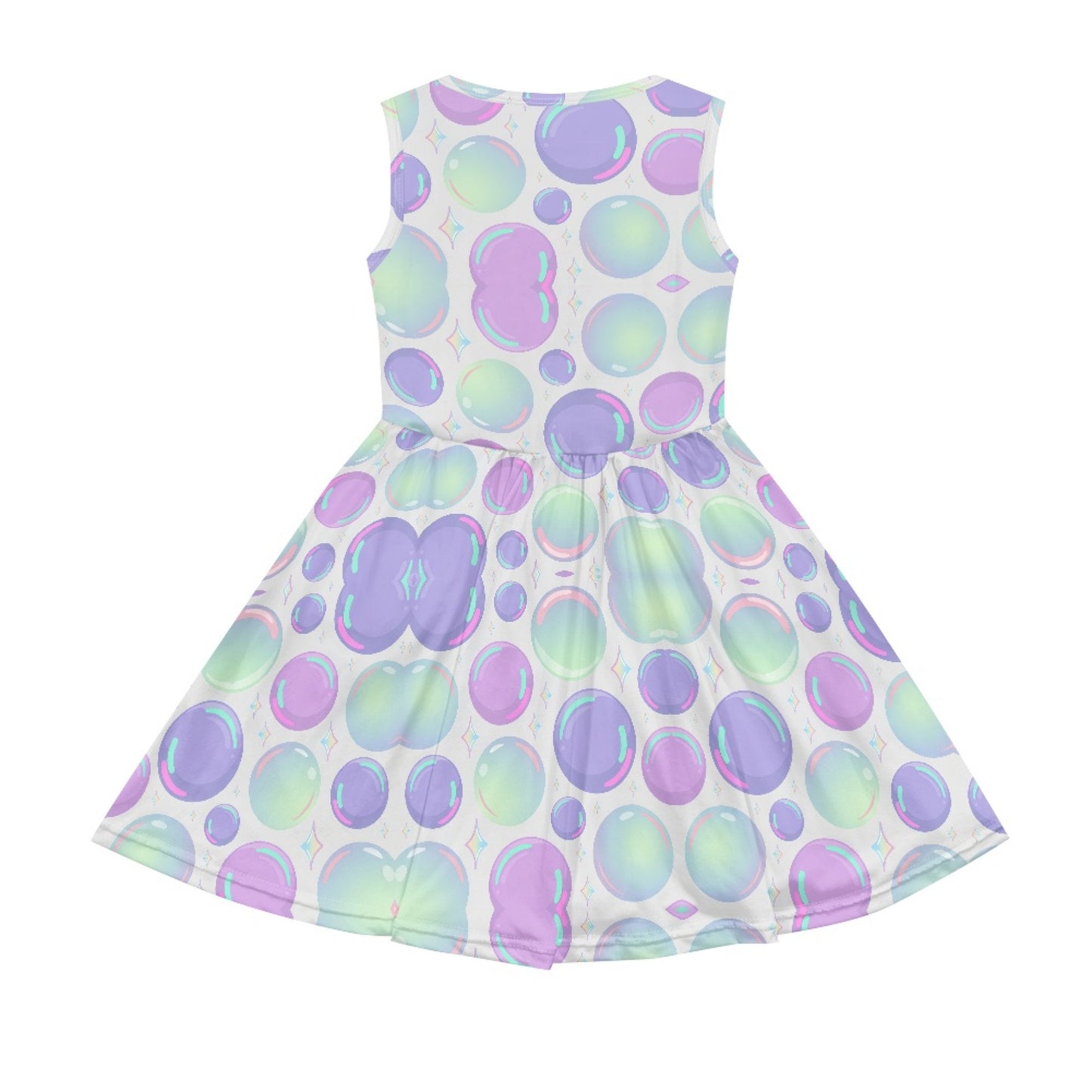 Girls Pastel Bubble Dress – Cute Sleeveless Twirl Dress for Toddler & Little Girls