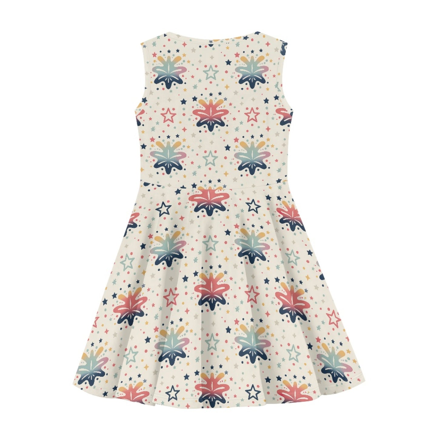 Girls Colorful School Supplies Dress | Cute Twirl Dress for Kids