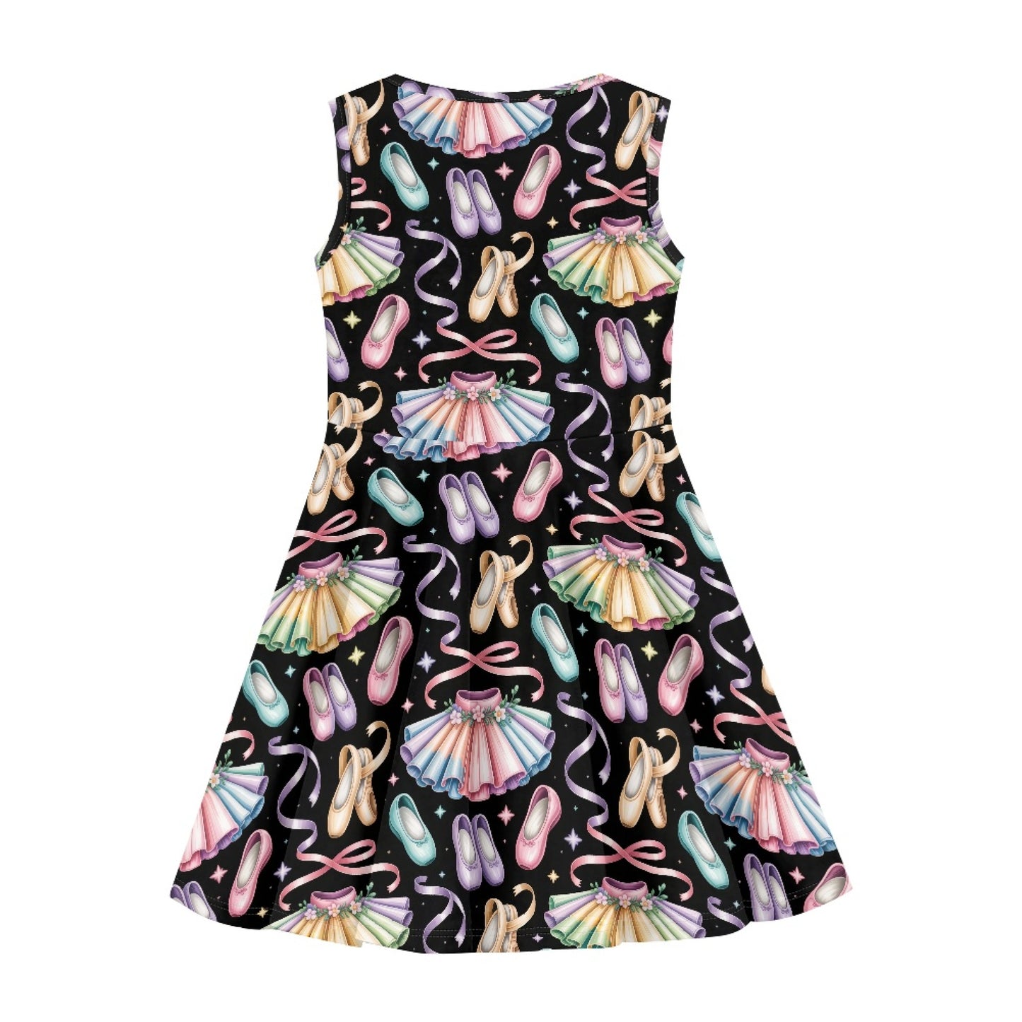 Girls Pastel Ballet Dress | Cute Sleeveless Twirl Dress for Kids
