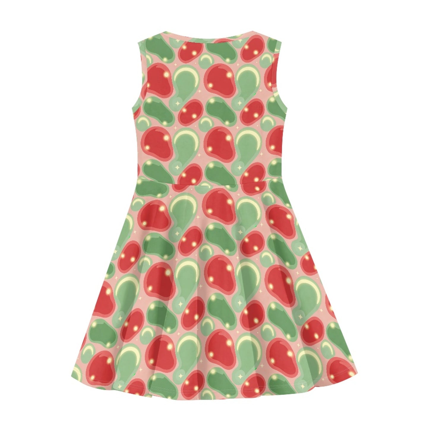 Girls Retro Bubble Dress | Cute Sleeveless Twirl Dress for Kids