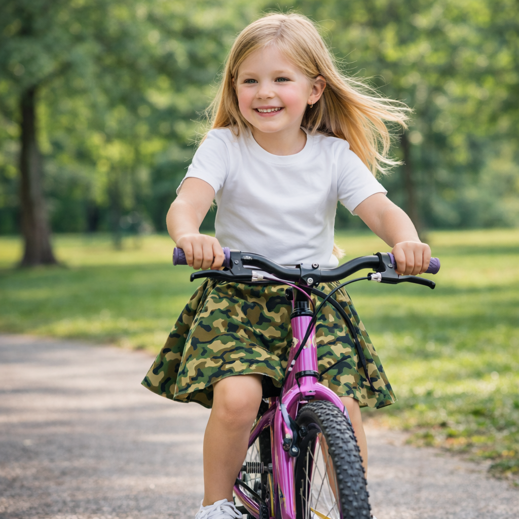 Green Camo Skirt – Sporty Style for Active Girls A-Line Mini Skirt