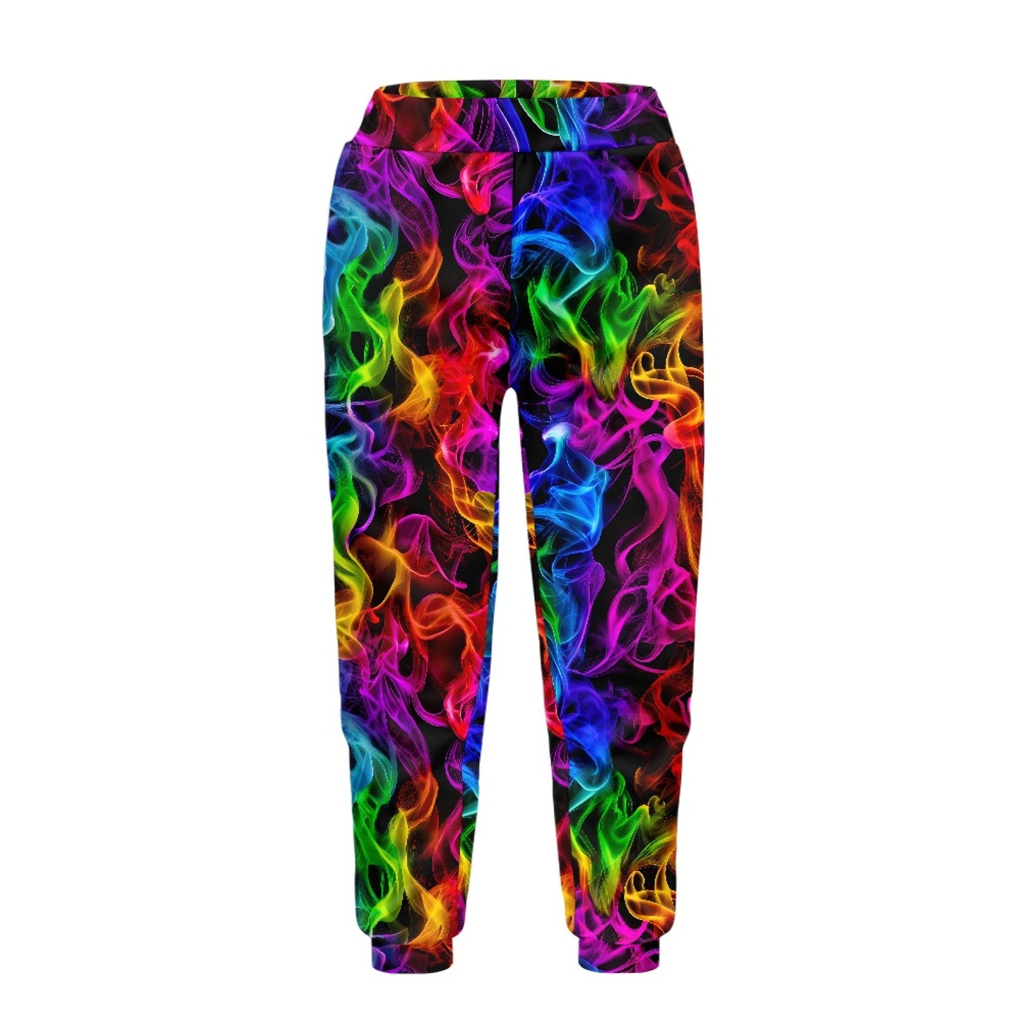 Boys Rainbow Smoke Jogger Pants – Stretch Athletic Kids Sweatpants