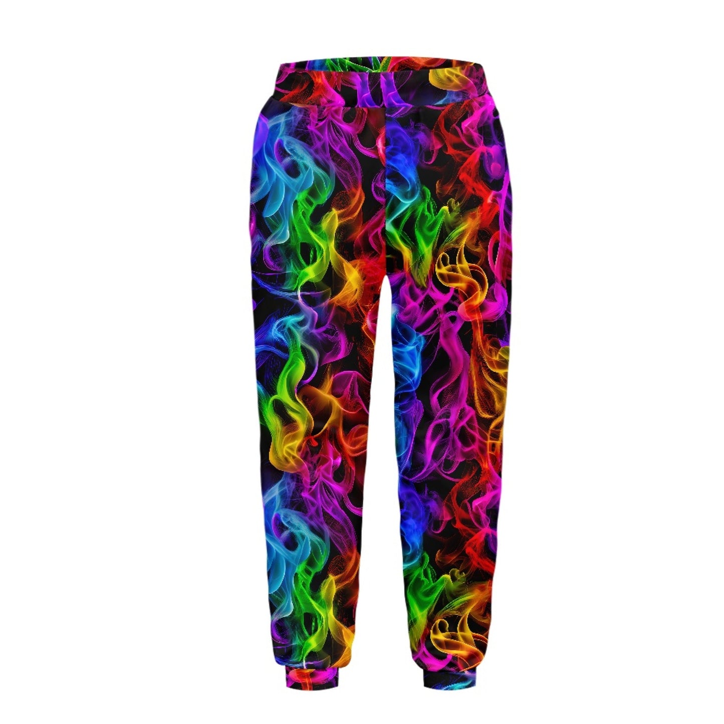 Boys Rainbow Smoke Jogger Pants – Stretch Athletic Kids Sweatpants