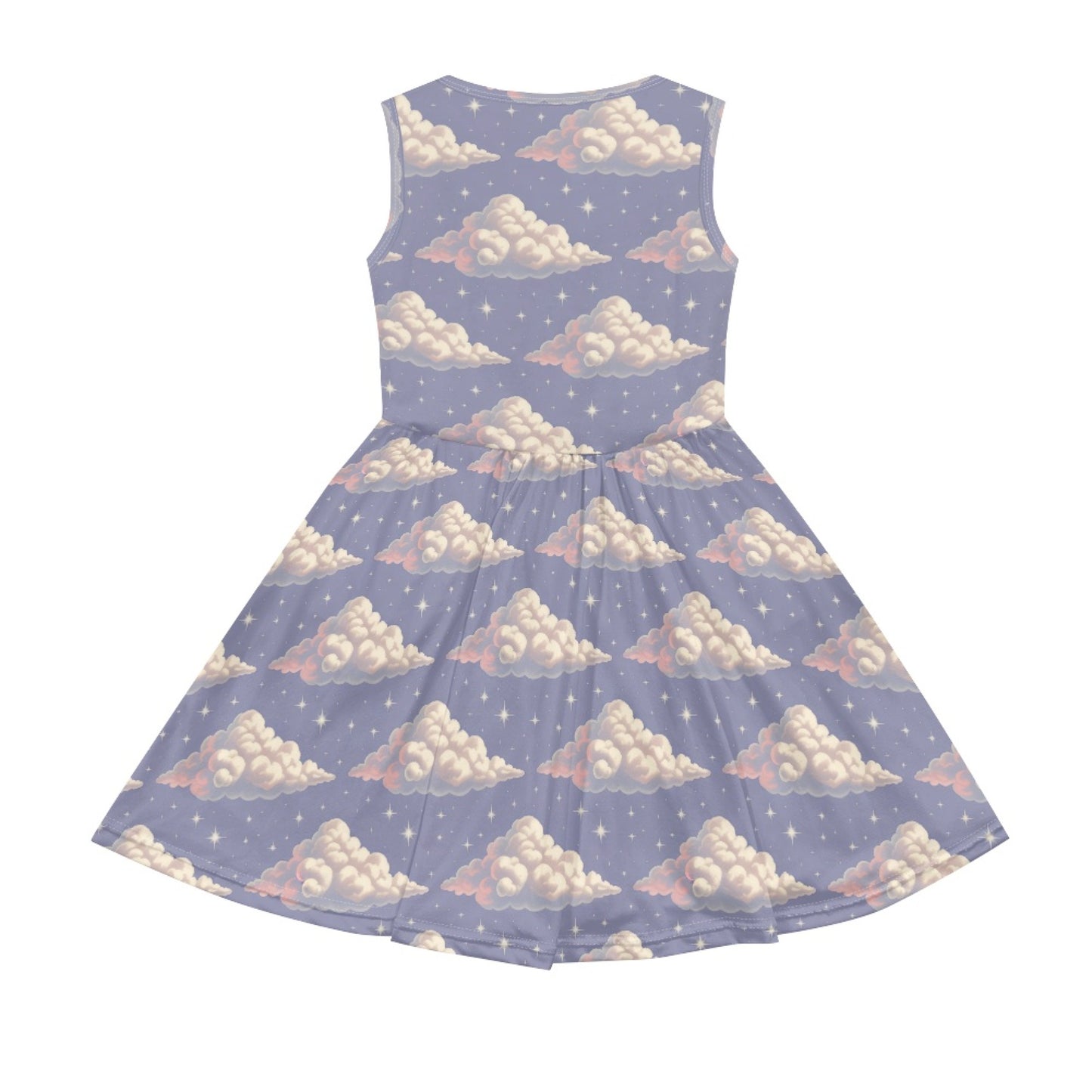 Girls Dreamy Cloud Dress – Cute Sleeveless Twirl Dress for Toddler & Little Girls