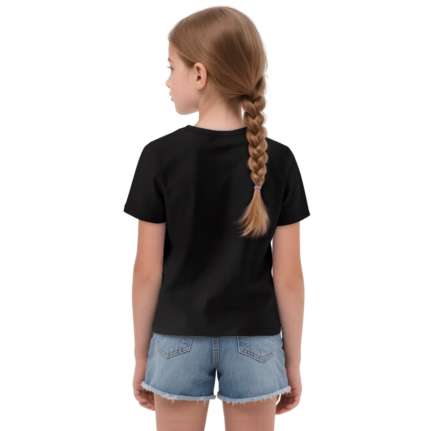 Game Time Neon Soccer Graphic Front-Tie Girl's Tee