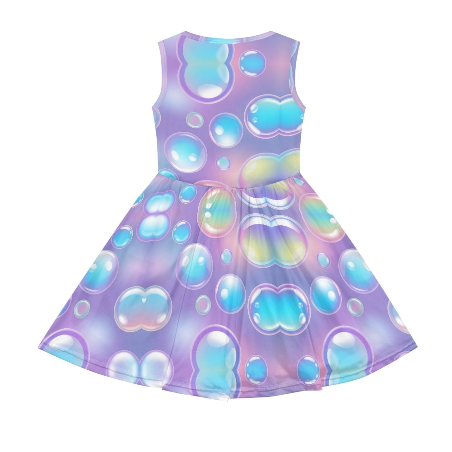 Girls Dream Bubble Dress | Purple Gradient Sleeveless Twirl Dress for Kids